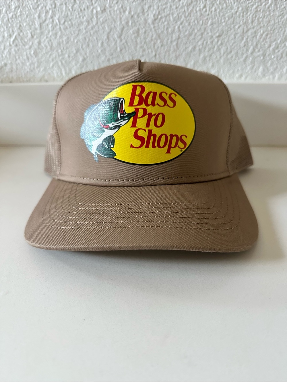 Bass Pro Shops Tan Logo Trucker Hat